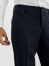 Pantalon ville ajusté marine - IZAC