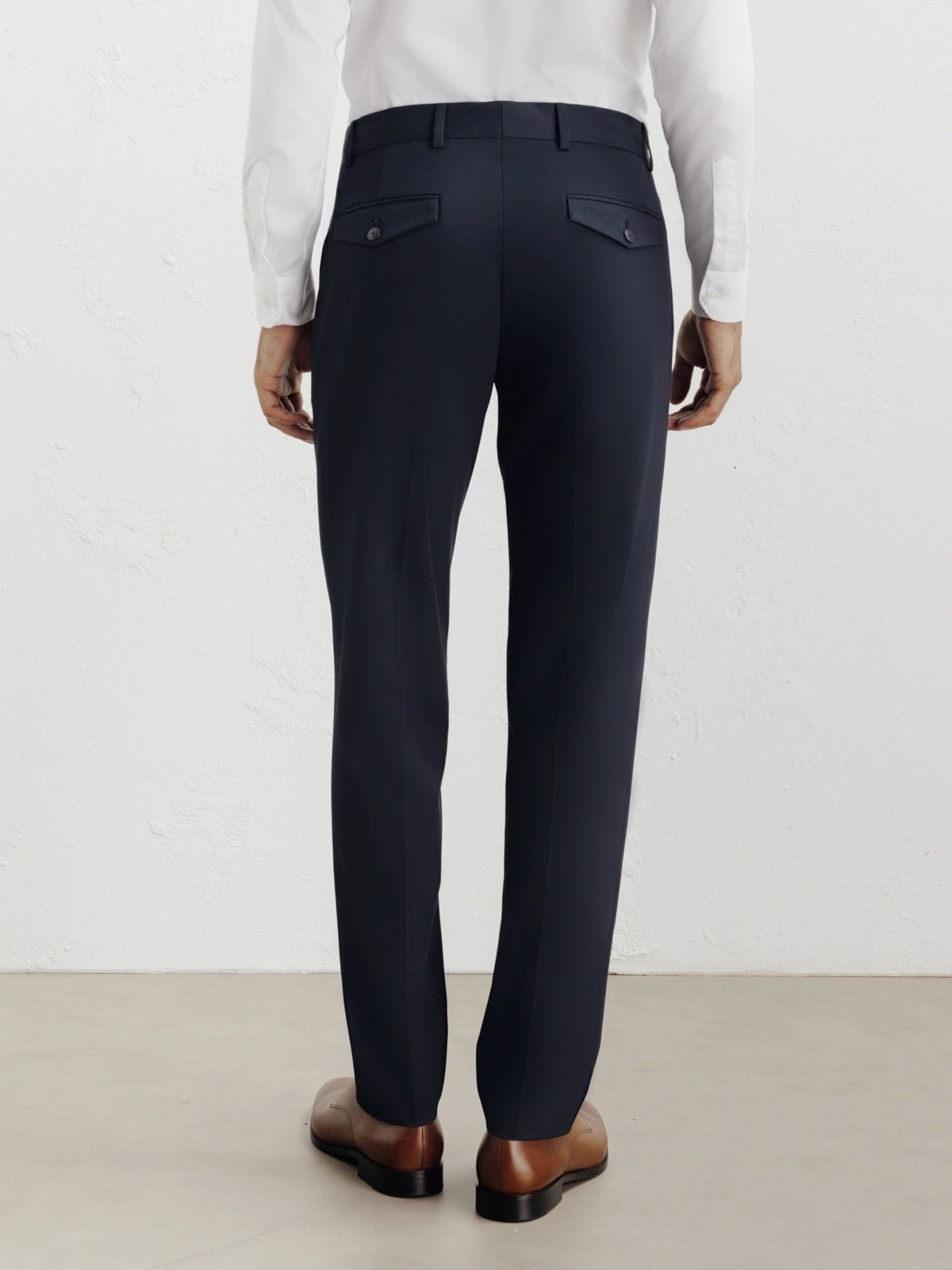 Pantalon ville ajusté marine - IZAC