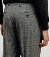 Pantalon ville avec carreaux marron - IZAC