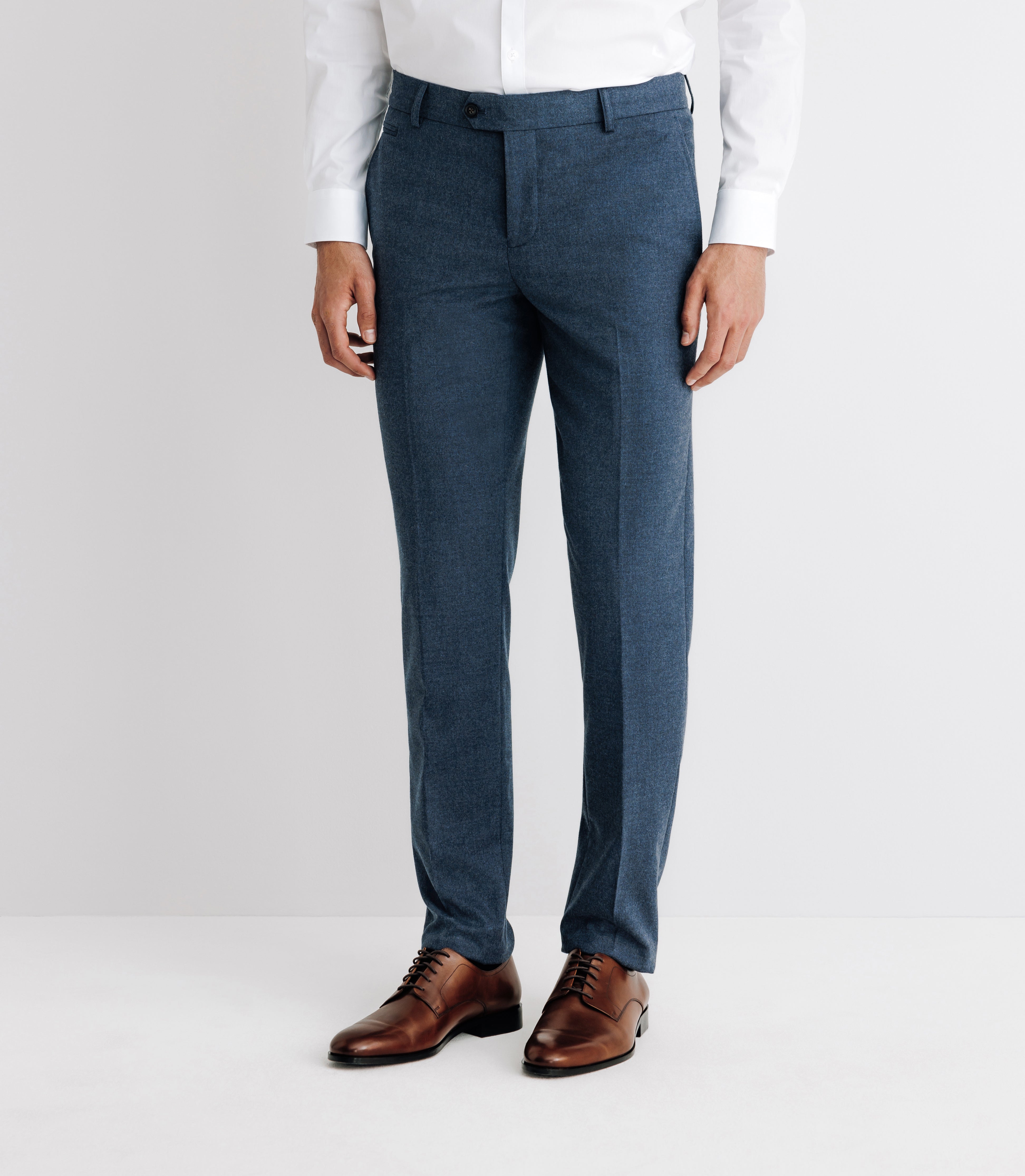 Pantalon ville en flanelle bleu - IZAC