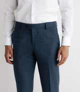 Pantalon ville en flanelle bleu - IZAC