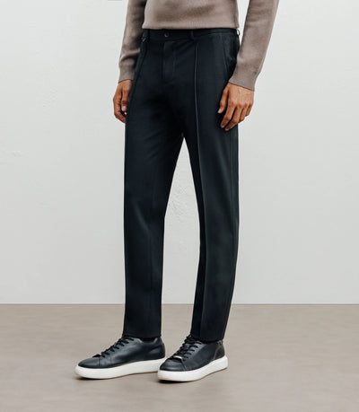 Pantalon ville avec pli noir - IZAC