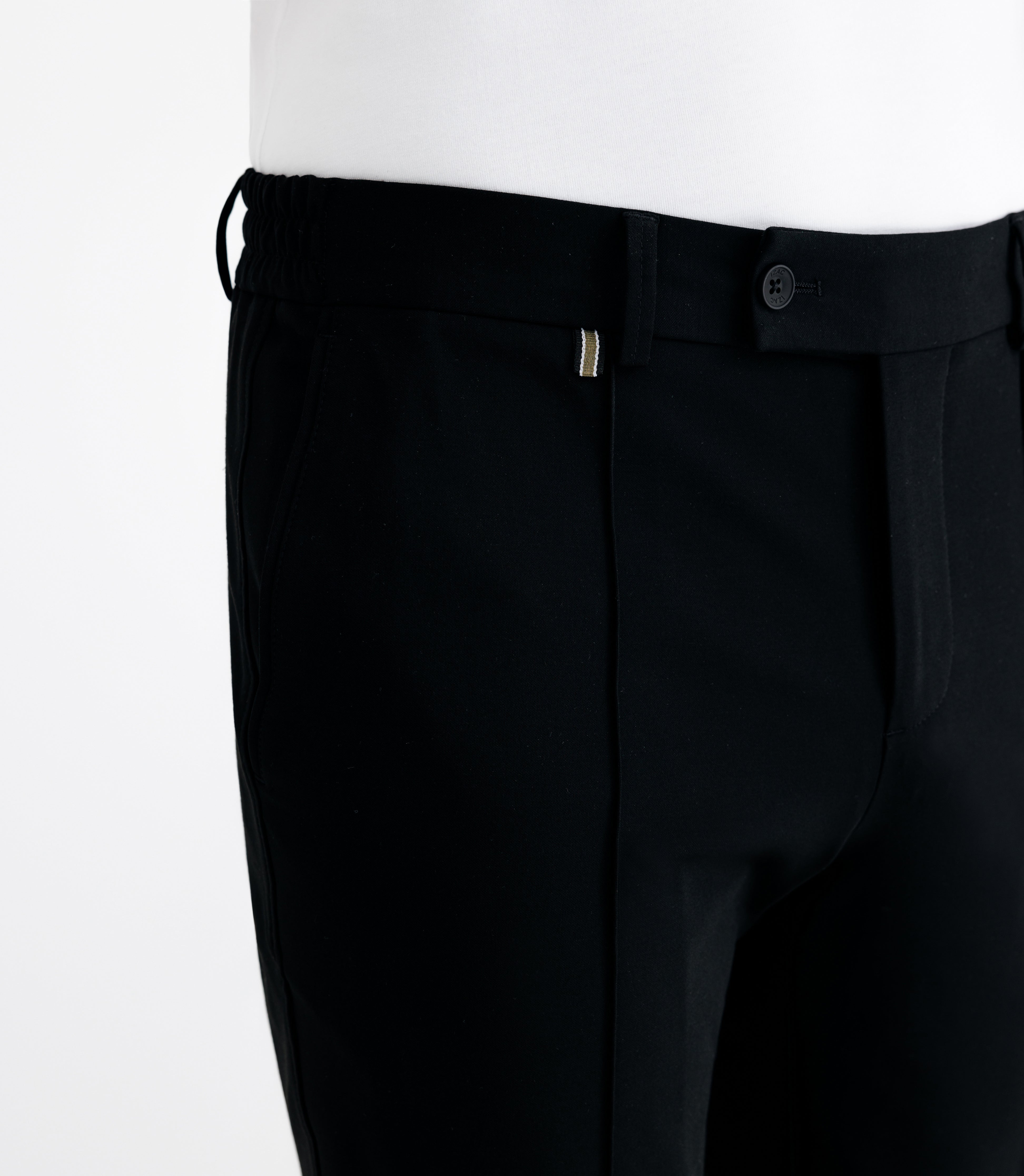 Pantalon ville avec pli noir - IZAC