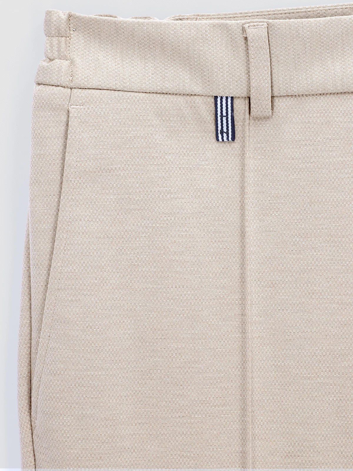 Pantalon ville en maille beige - IZAC