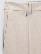 Pantalon ville en maille beige - IZAC
