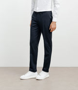 Pantalon ville rayé marine - IZAC
