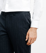 Pantalon ville rayé marine - IZAC