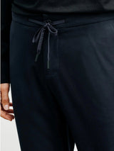 Pantalon ville en maille marine - IZAC