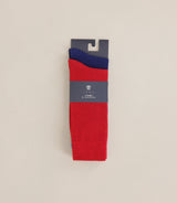 Pack de 2 chaussettes rouge