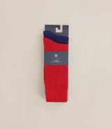 Pack de 2 chaussettes rouge - IZAC