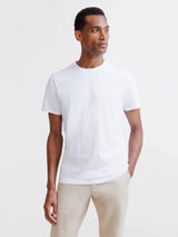 T-shirt col rond blanc