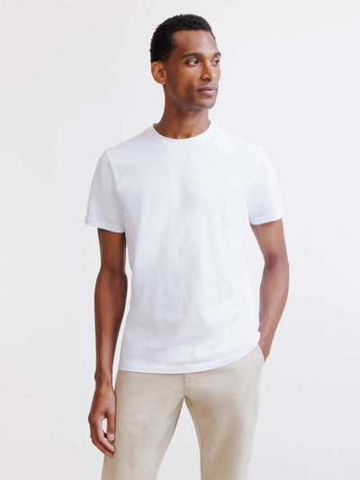 T-shirt col rond blanc