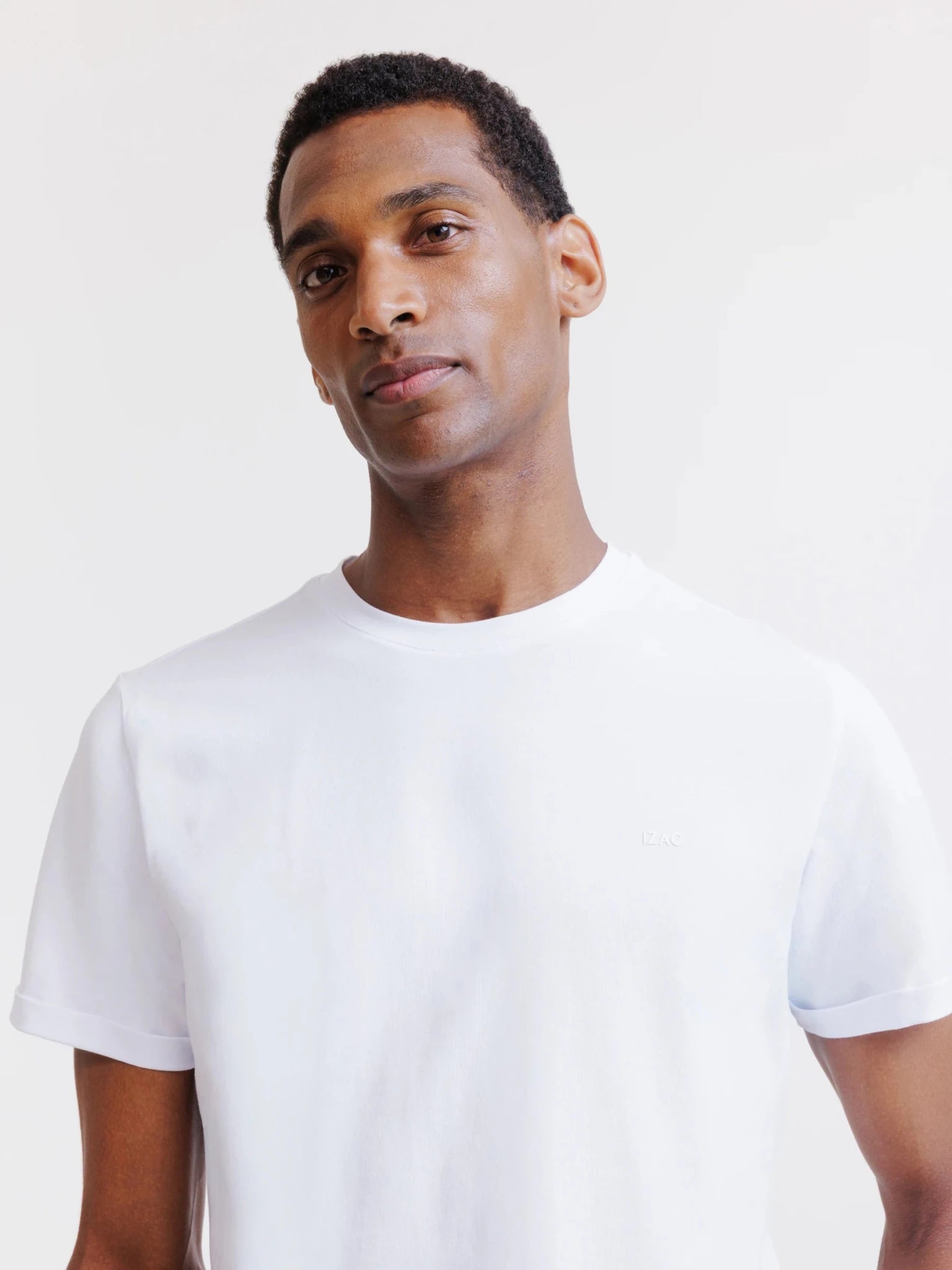 T-shirt col rond blanc