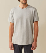 T shirt col rond gris-chine "Xana"