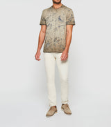 T-shirt à imprimé beige "Guerric" - IZAC