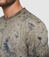 Beige print T-shirt "Guerric