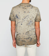 T-shirt à imprimé beige "Guerric" - IZAC