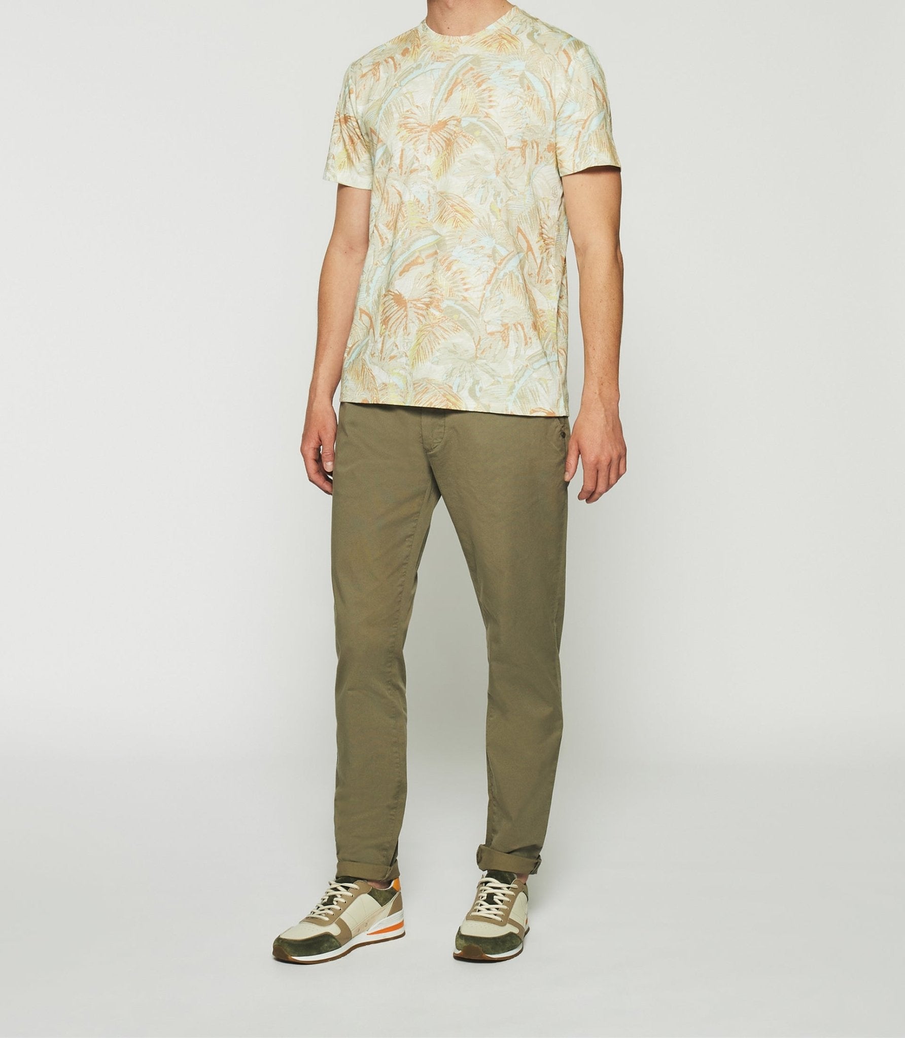 T-shirt à manches courtes à imprimé écru GEORGIE - IZAC