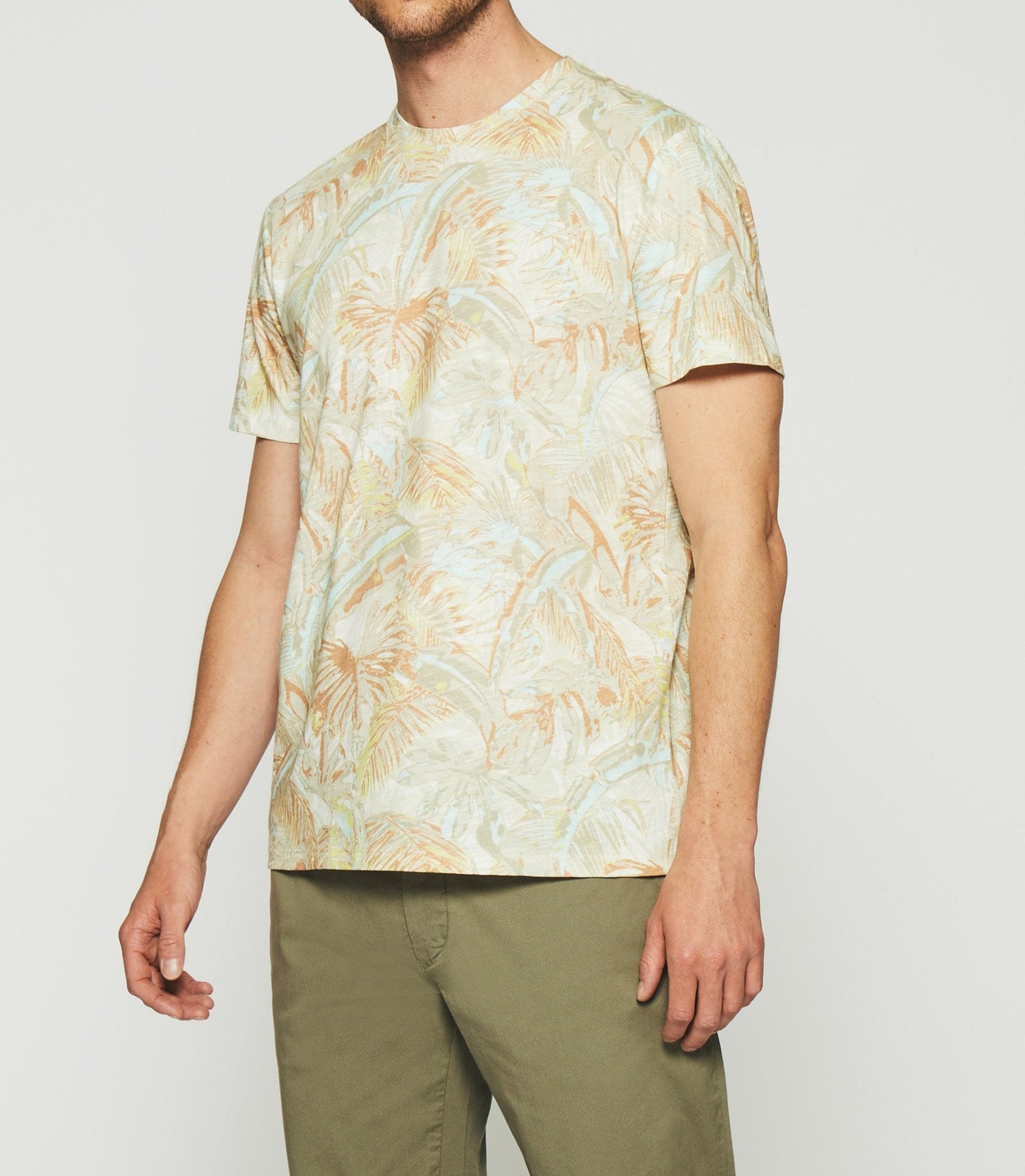 T-shirt à manches courtes à imprimé écru GEORGIE - IZAC