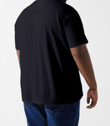 UNA t-shirt with GIOVANYBT navy embroidered logo