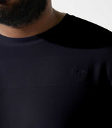 UNA t-shirt with GIOVANYBT navy embroidered logo