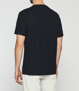 T-shirt à manches courtes uni marine GIOVANY