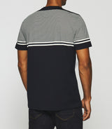 Gordie marine and white striped t-shirt