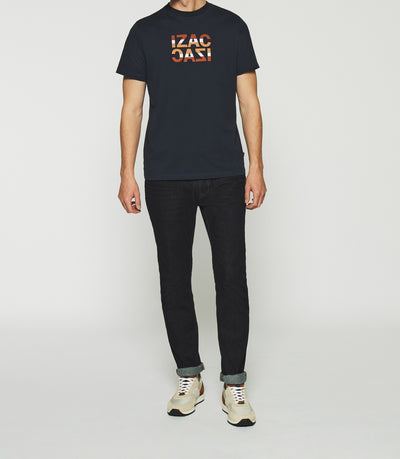 T-shirt à manches courtes à logo marine GORDON - IZAC