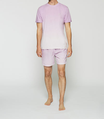 T-shirt à manches courtes dégradé dip dye parme GUYTO - IZAC