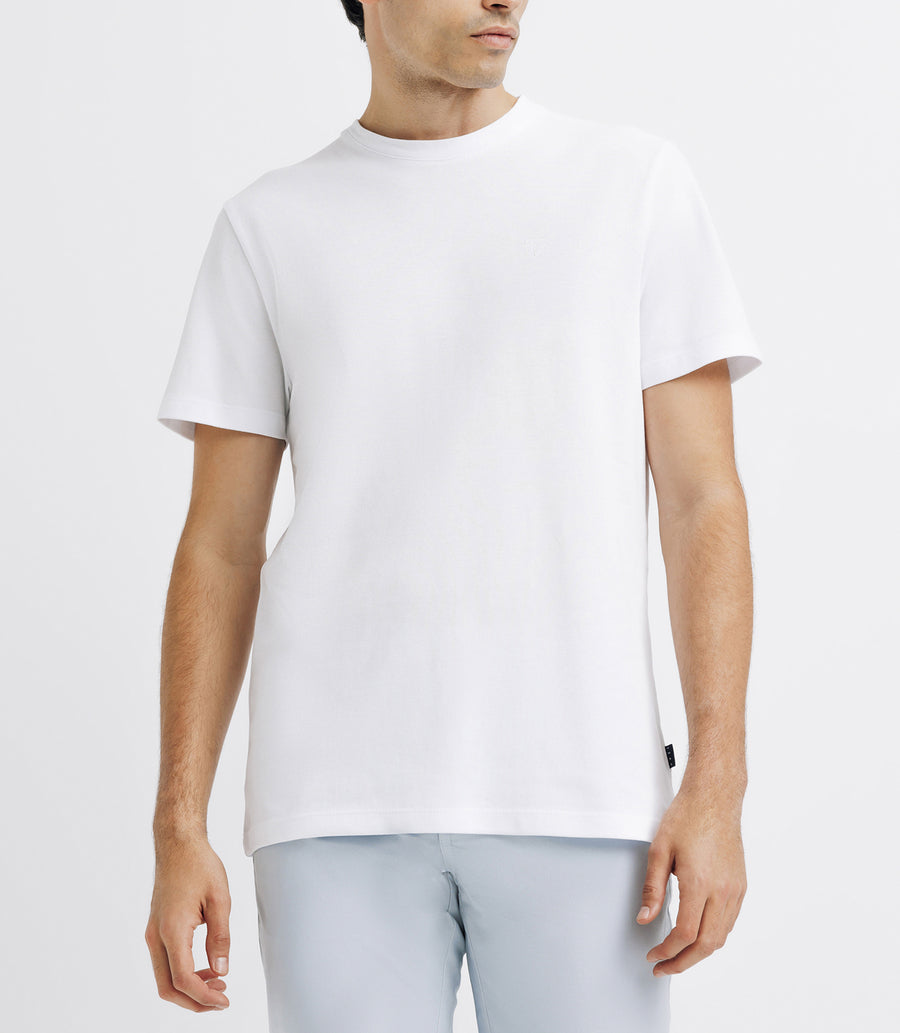 T-shirt col rond blanc