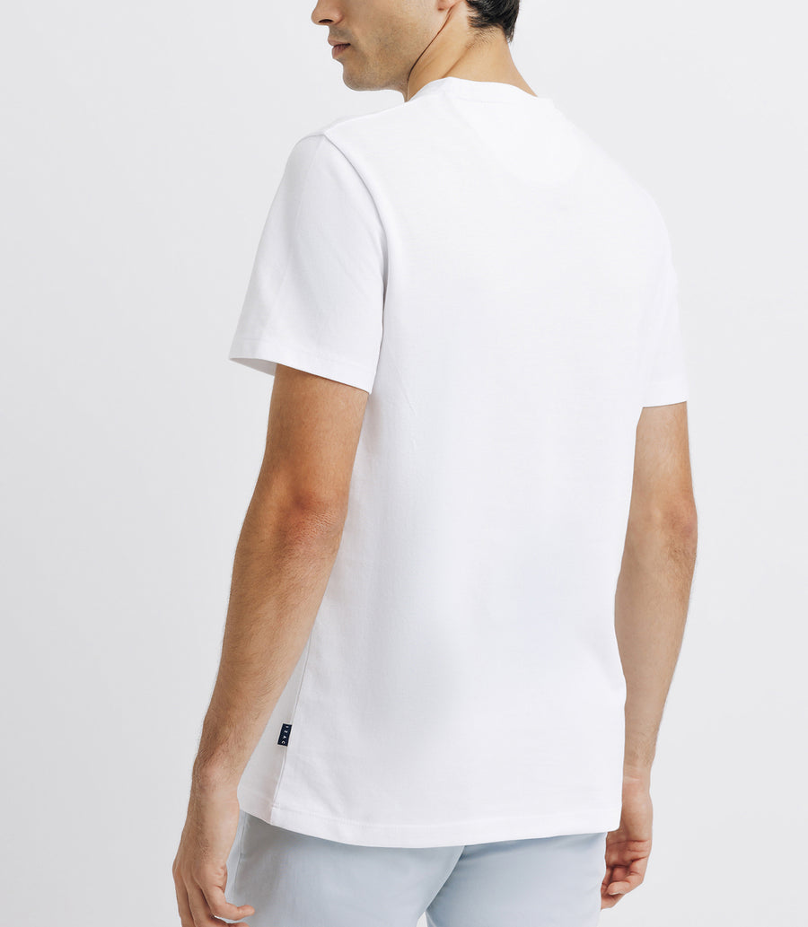 T-shirt col rond blanc