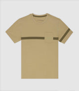 T-shirt with khaki band