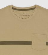 T-shirt with khaki band