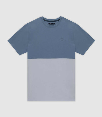 T-shirt en coton indigo - IZAC