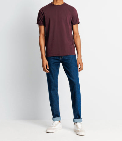 T-shirt uni bordeaux - IZAC