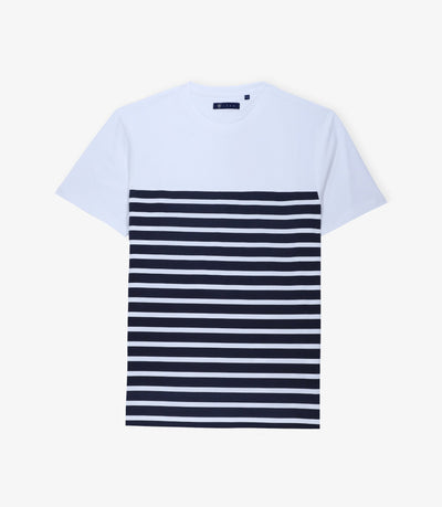 T-shirt rayé ecru - IZAC