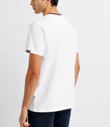 T-shirt col teddy blanc