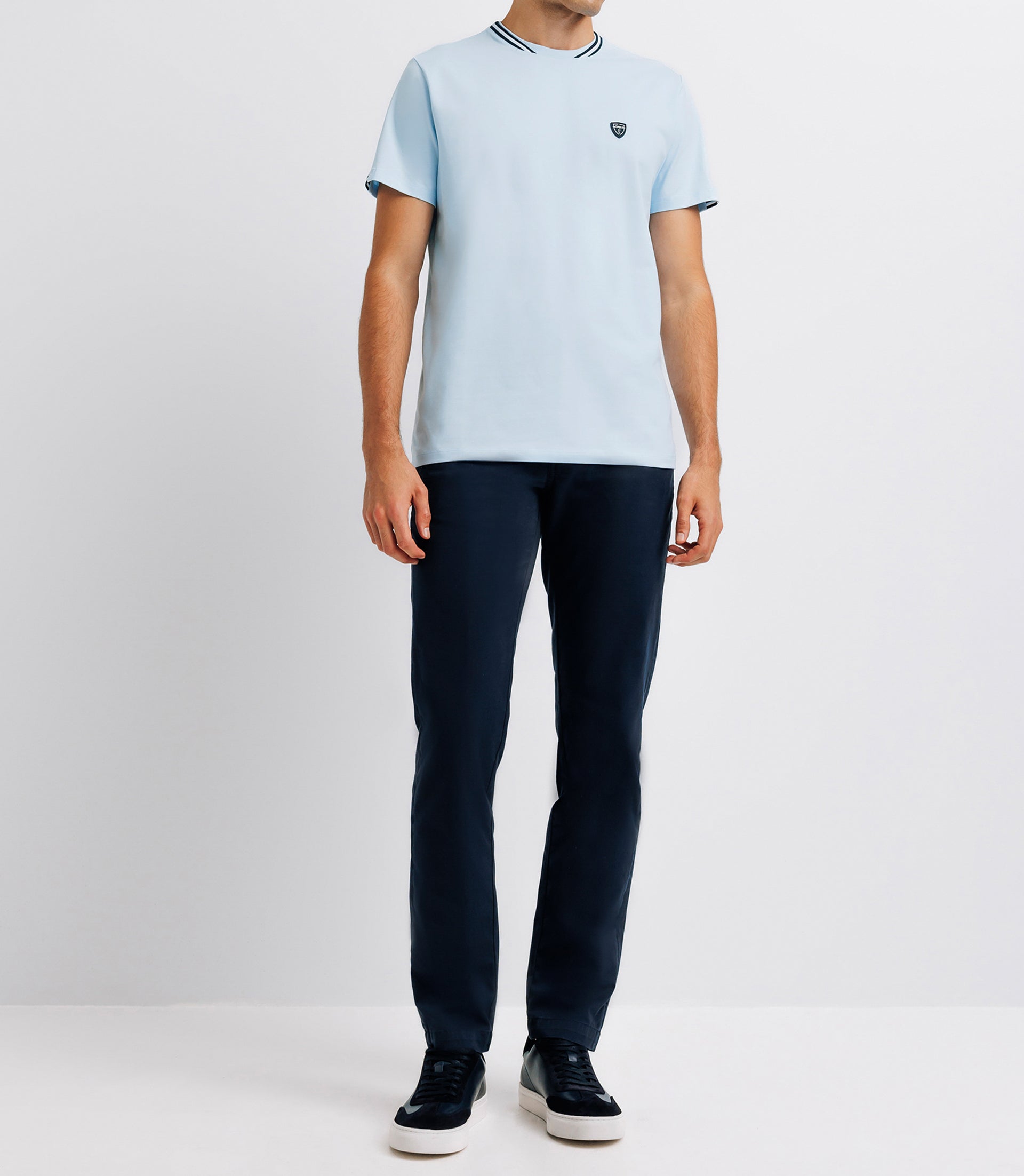 T-shirt col teddy ciel - IZAC