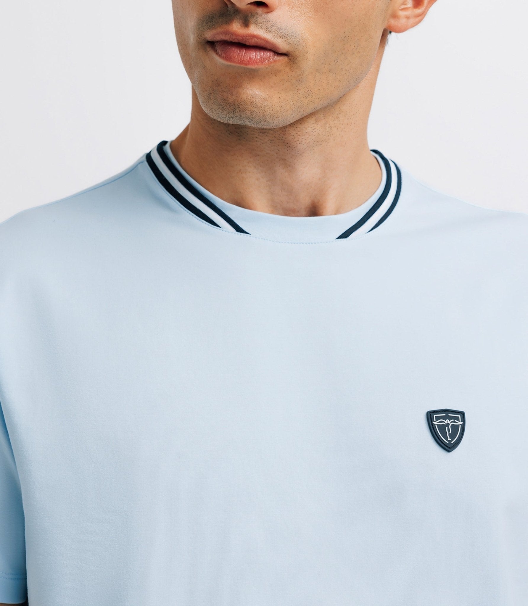 T-shirt col teddy ciel - IZAC