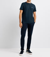 T-shirt Col teddy Marine