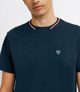 T-shirt Col teddy Marine