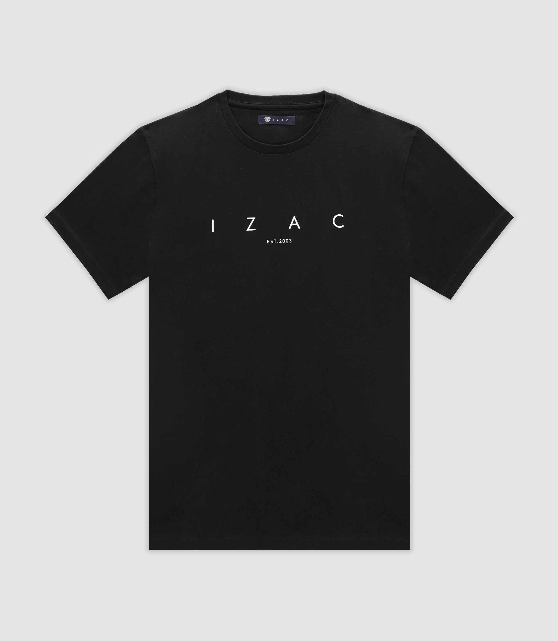 T-shirt avec écriture noir - IZAC