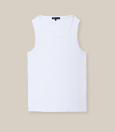 T-shirt col rond basique blanc - IZAC