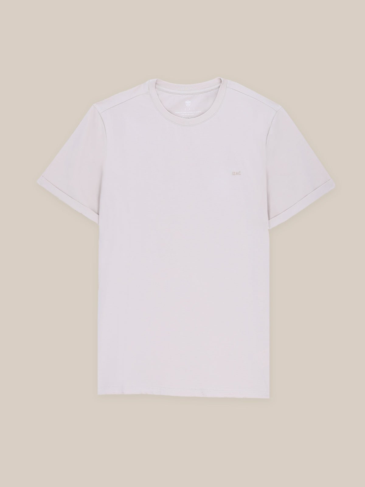 T-shirt col rond beige - IZAC