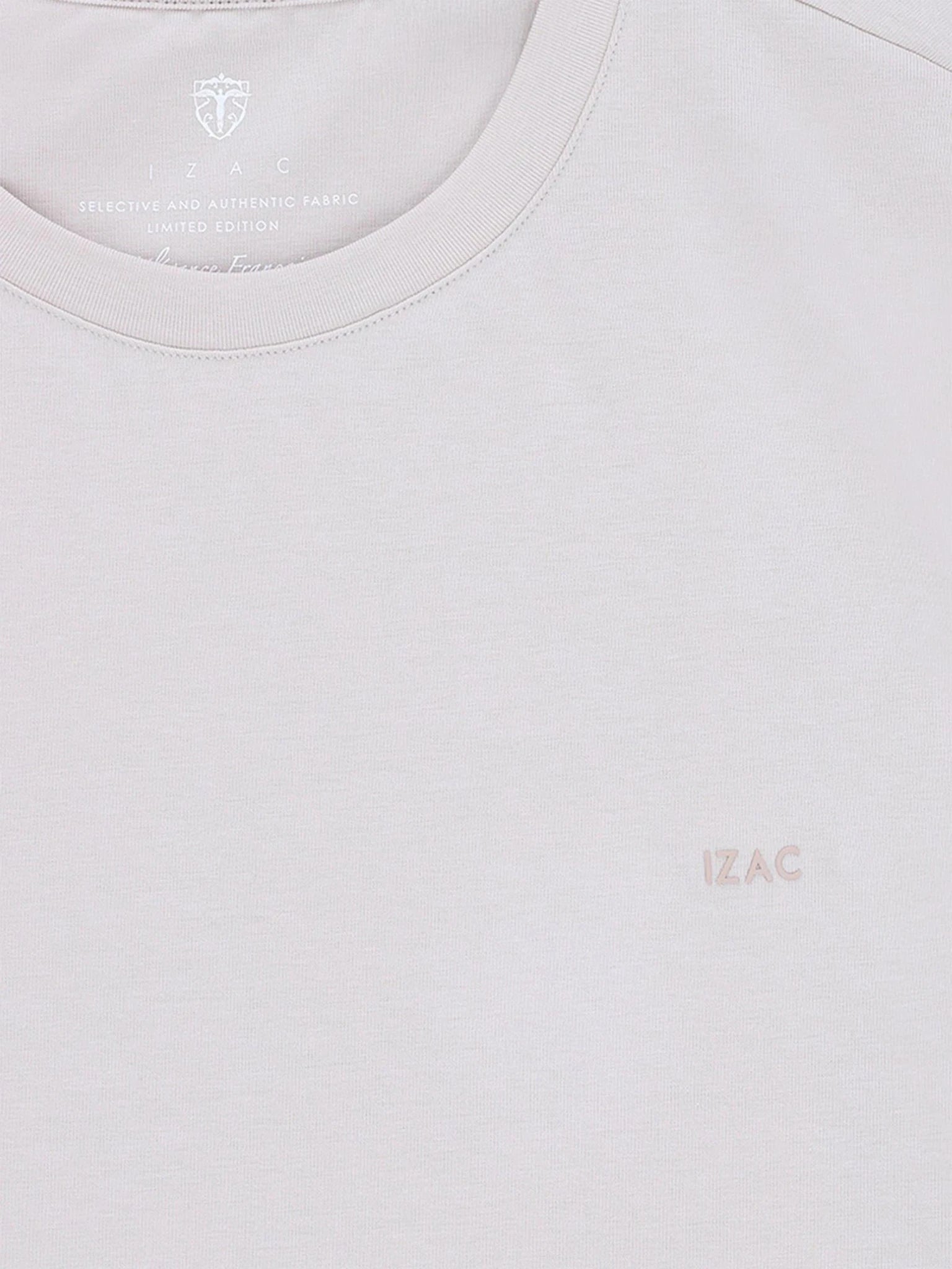 Beige round-neck T-shirt