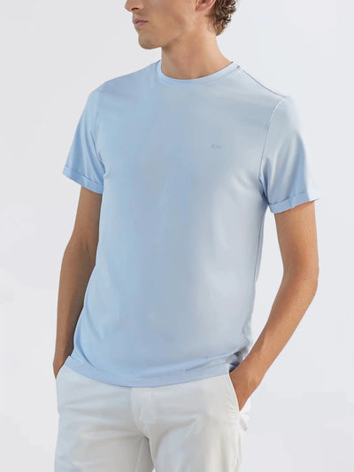 Sky blue round-neck T-shirt