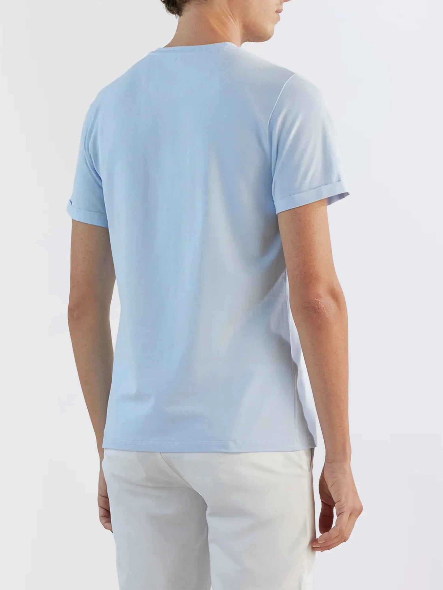 Sky blue round-neck T-shirt