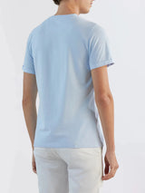 Sky blue round-neck T-shirt