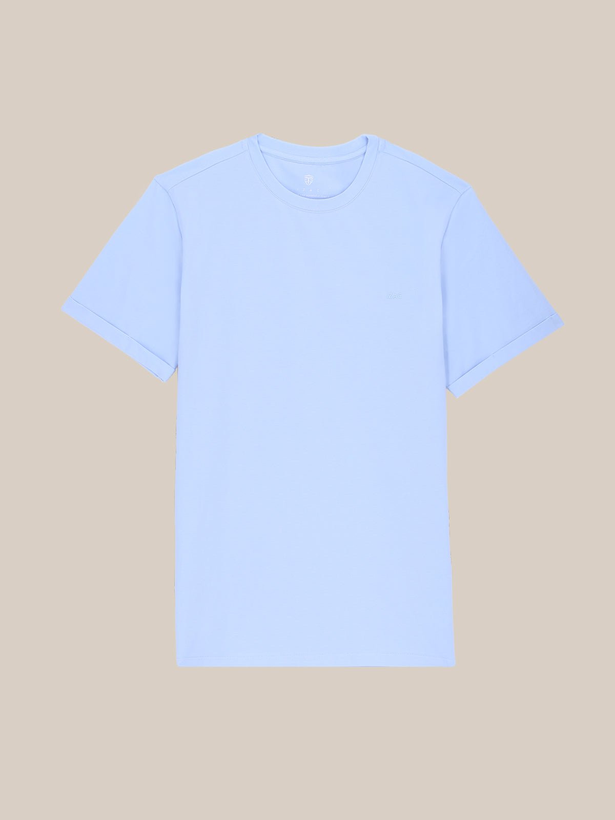 T-shirt col rond bleu ciel - IZAC
