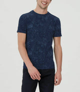 Clarys" navy printed T-shirt